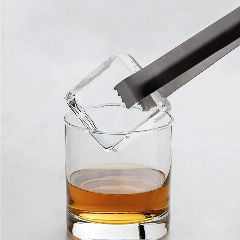 Directional Freezing Large Clear Craft Cocktail Ice Mold Flawless 2-Inch Cube